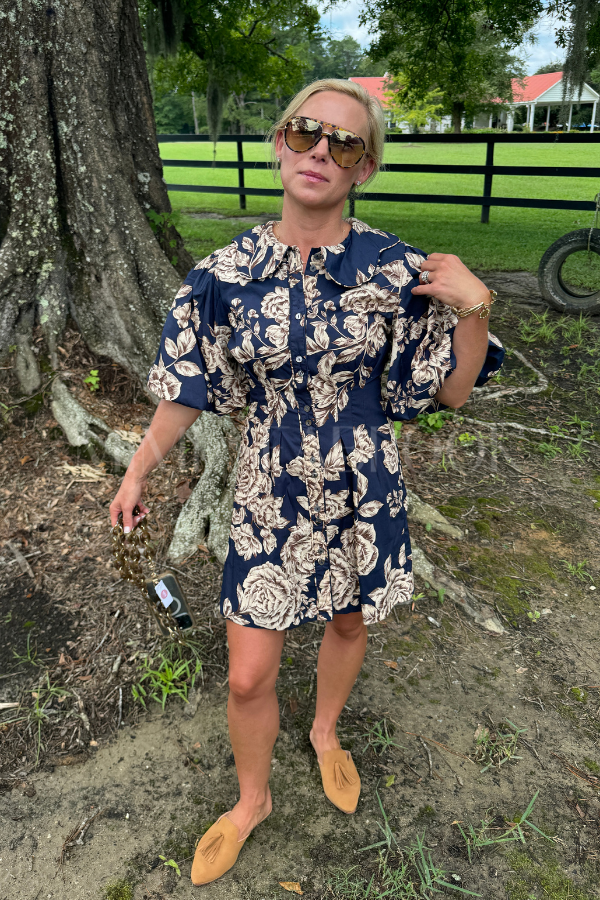 Altamont dress, blue