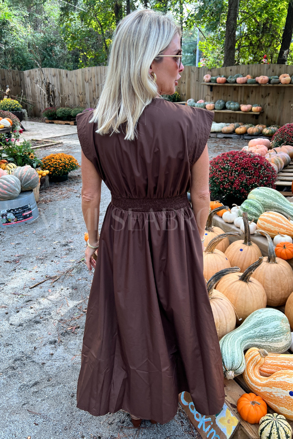 Analia dress, brown