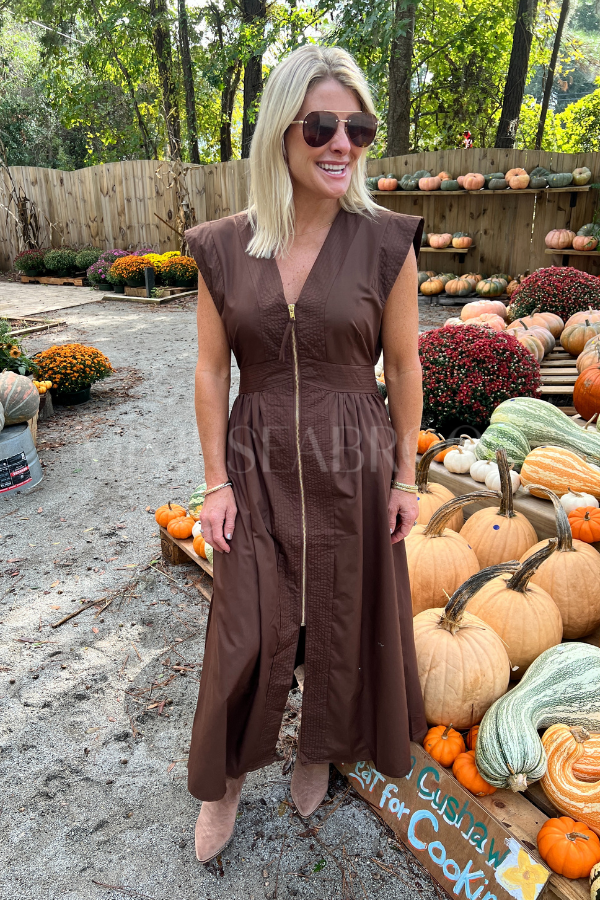 Analia dress, brown