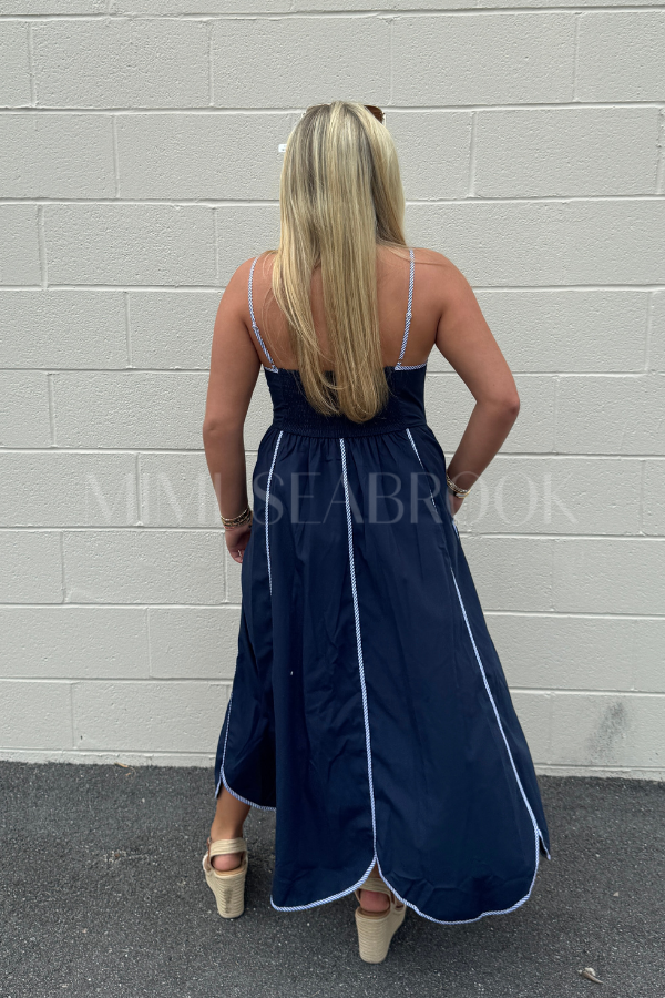 Annette dress, navy