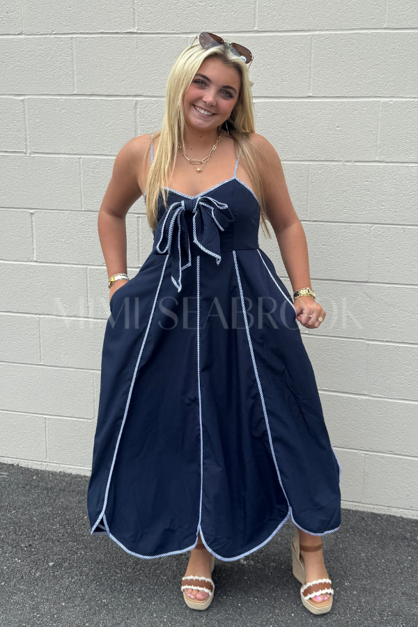 Annette dress, navy