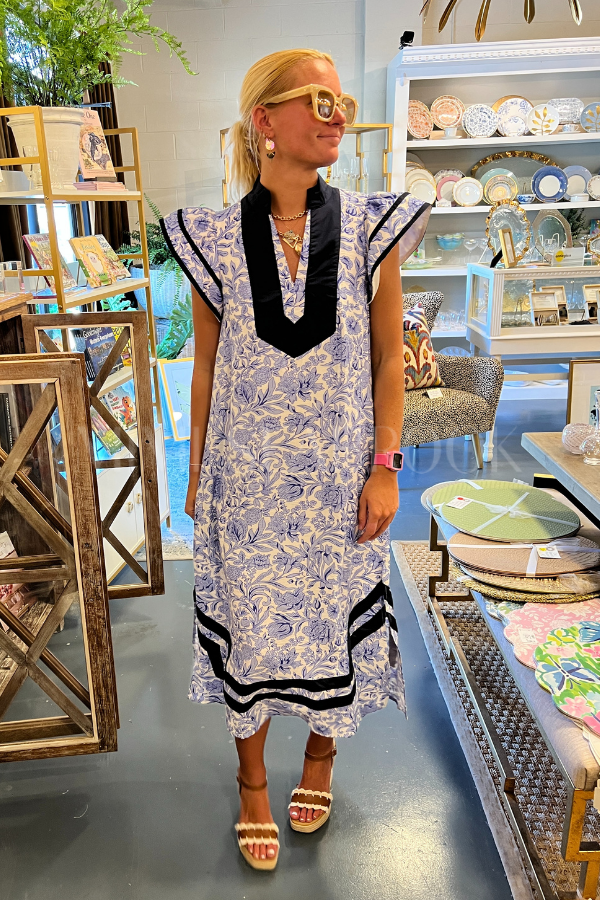 Boatwright dress, blue