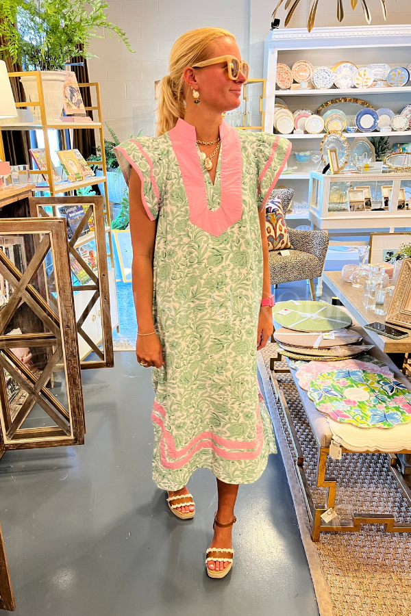 Boatwright dress, green