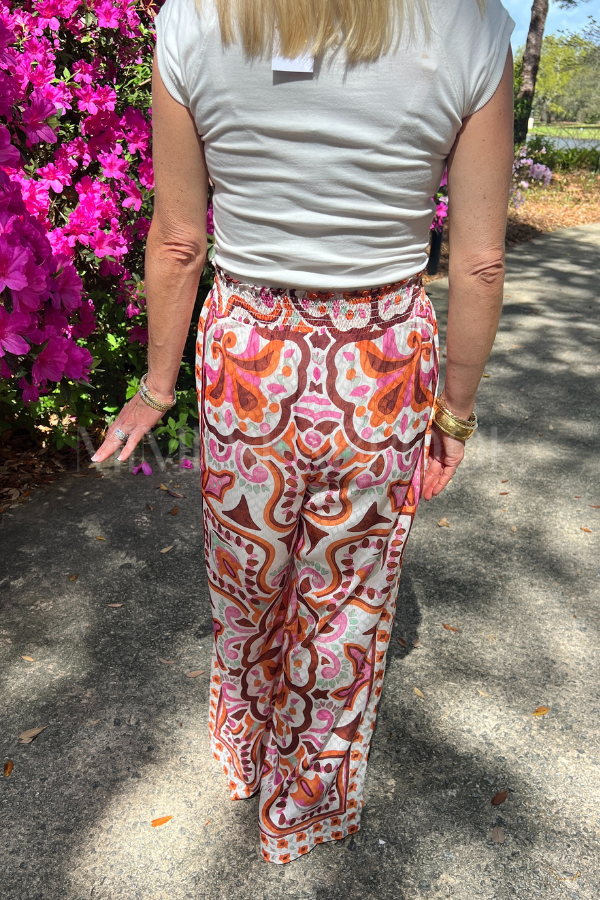 Burkette pants, brown multi