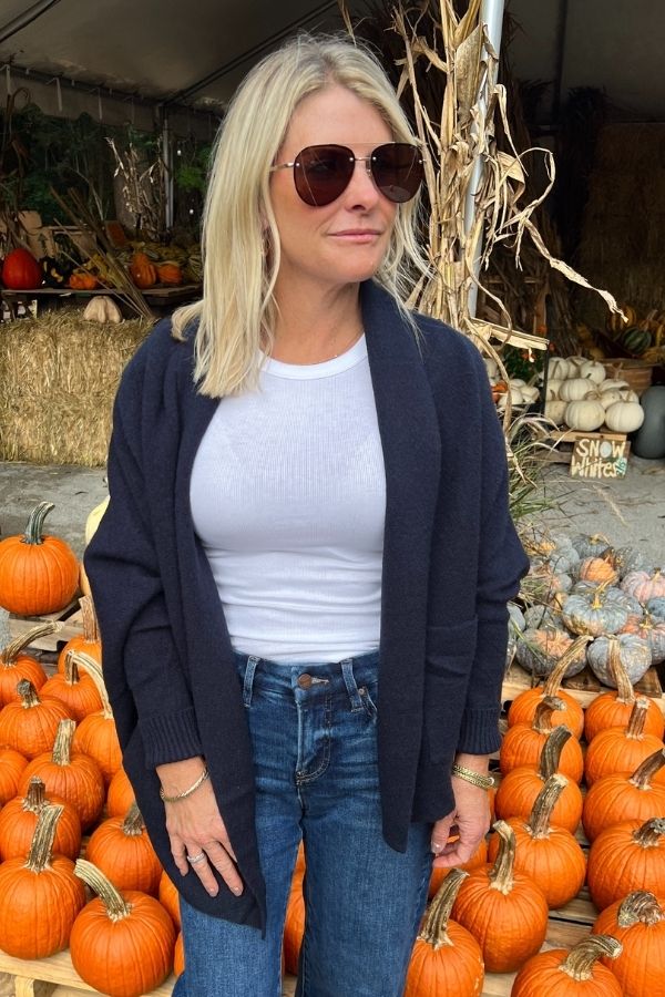 Carlton sweater, navy