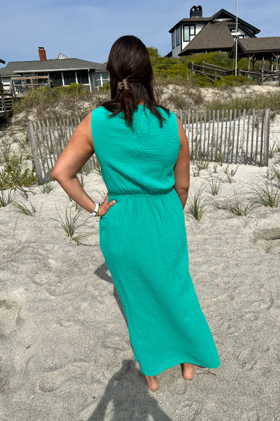 Carole dress, sea green