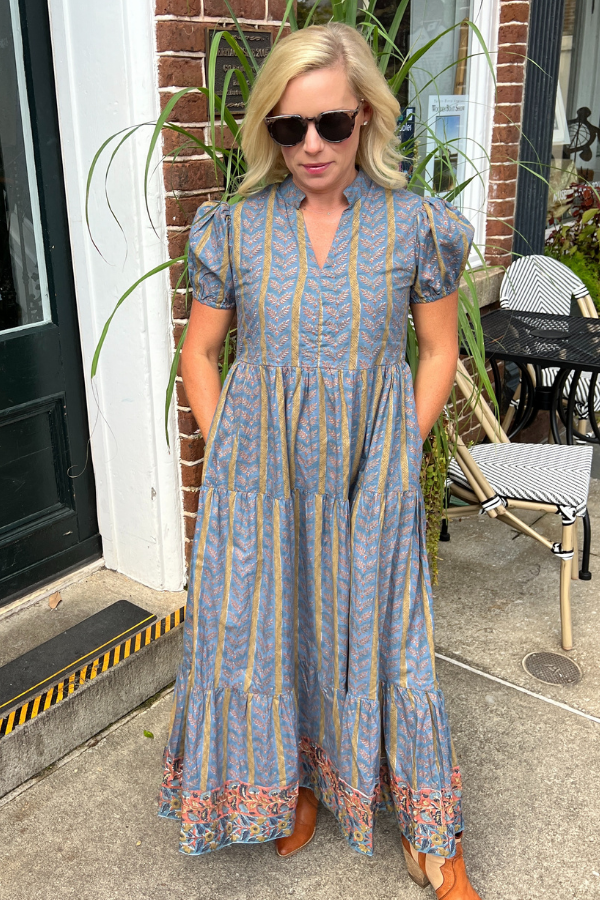 Clover Mini Dress Vintage Gold