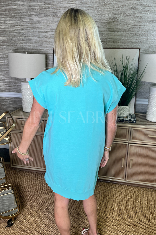 Cotter dress, turquoise