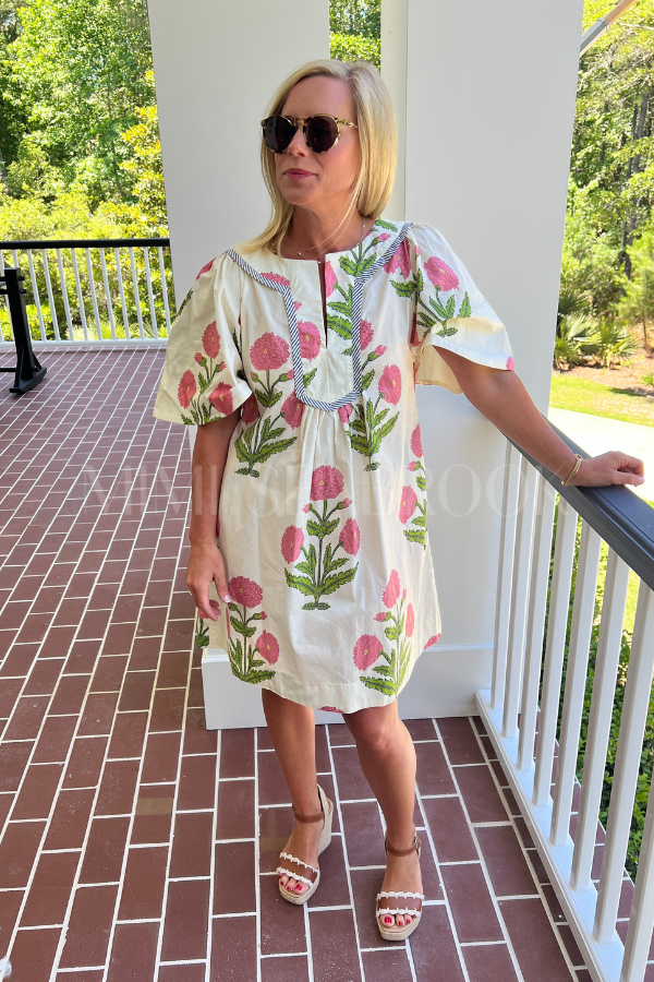Fernley dress, cream