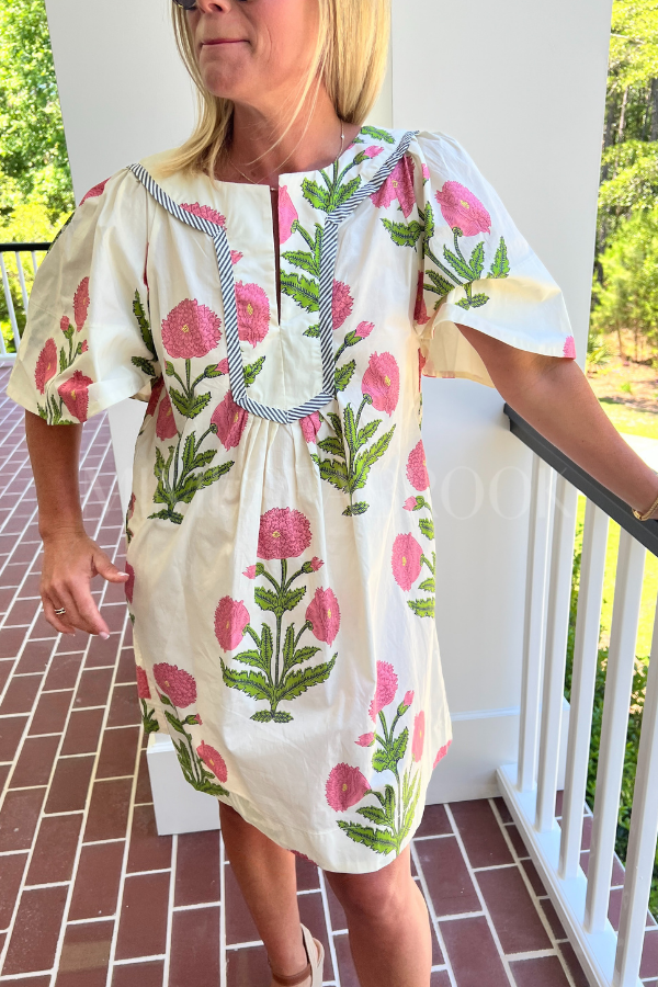 Fernley dress, cream