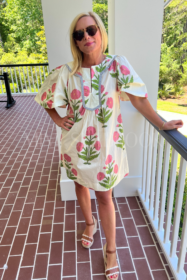 Fernley dress, cream