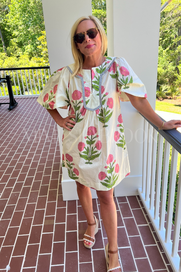 Fernley dress, cream