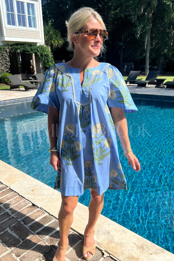 Fernley dress, periwinkle