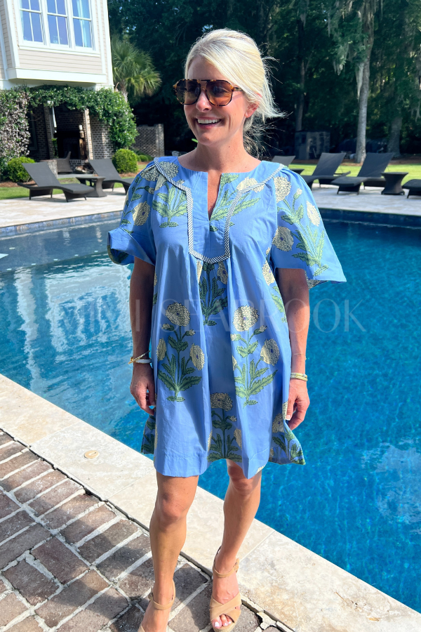 Fernley dress, periwinkle