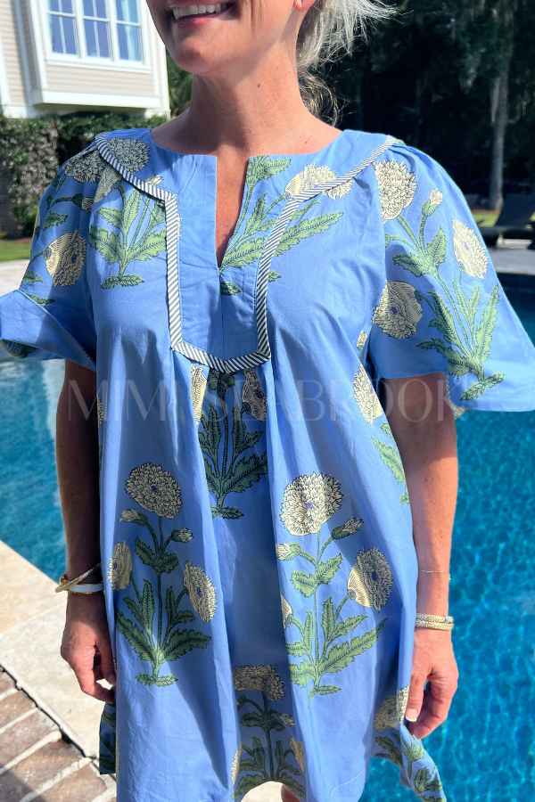 Fernley dress, periwinkle