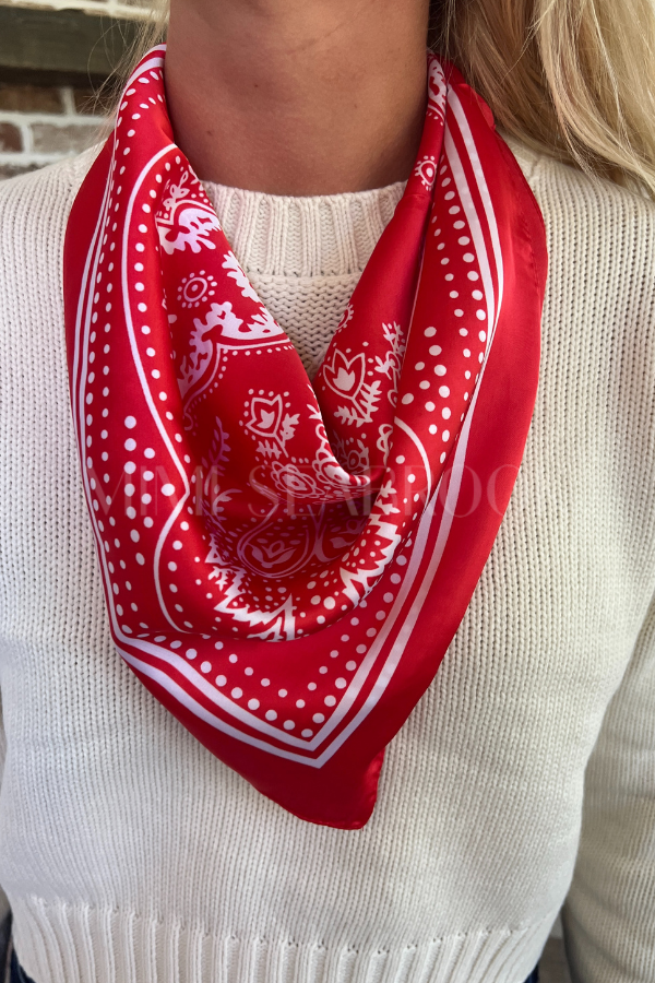 Fritzgerald scarf, red