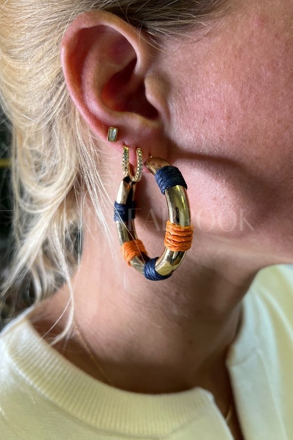 GAME DAY hoops, orange/navy