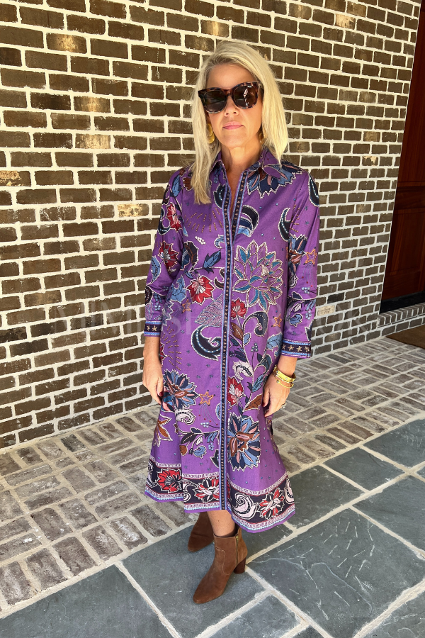 Haiden dress, purple sparkle