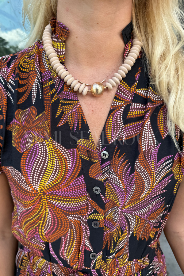 Harmony necklace, tan