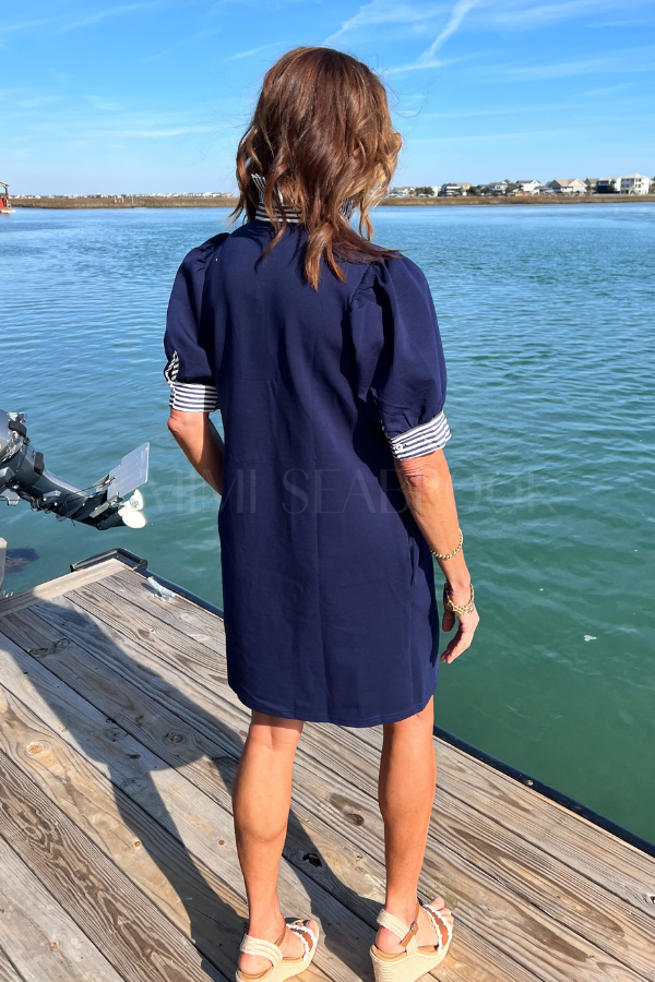 Harvey dress, navy