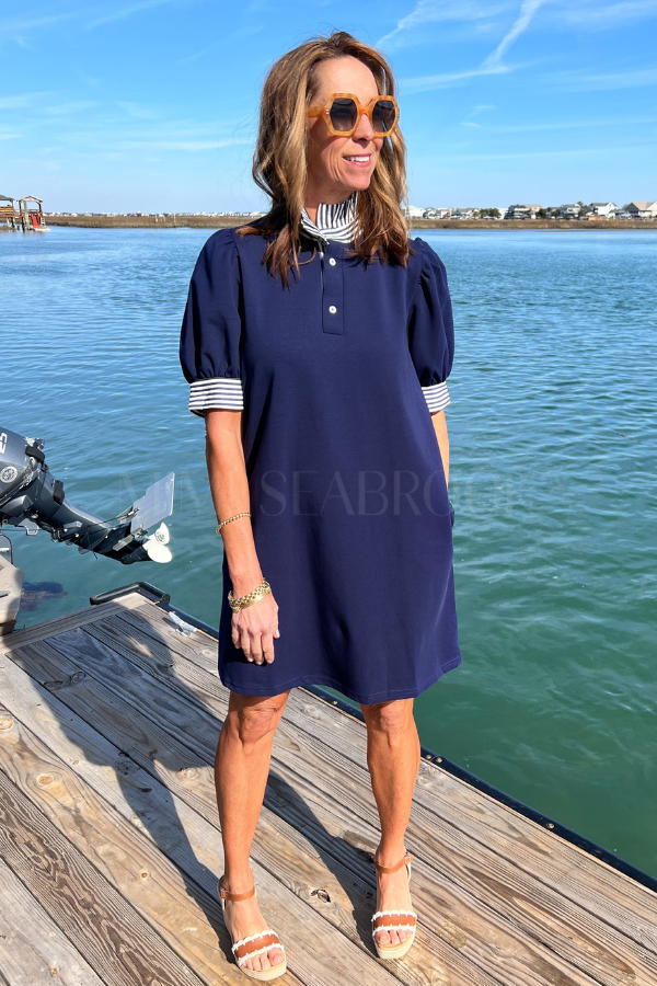 Harvey dress, navy