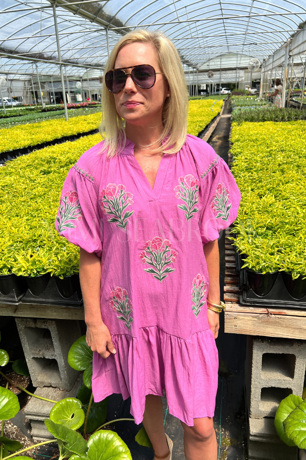 Heron dress, lilac