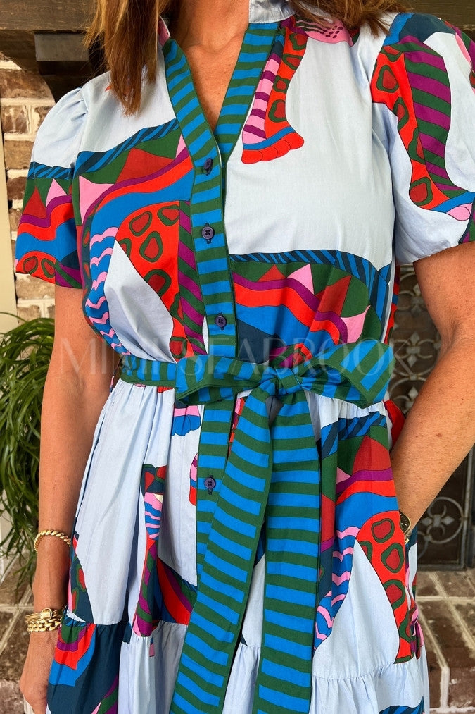 Hobson dress, cheetah print