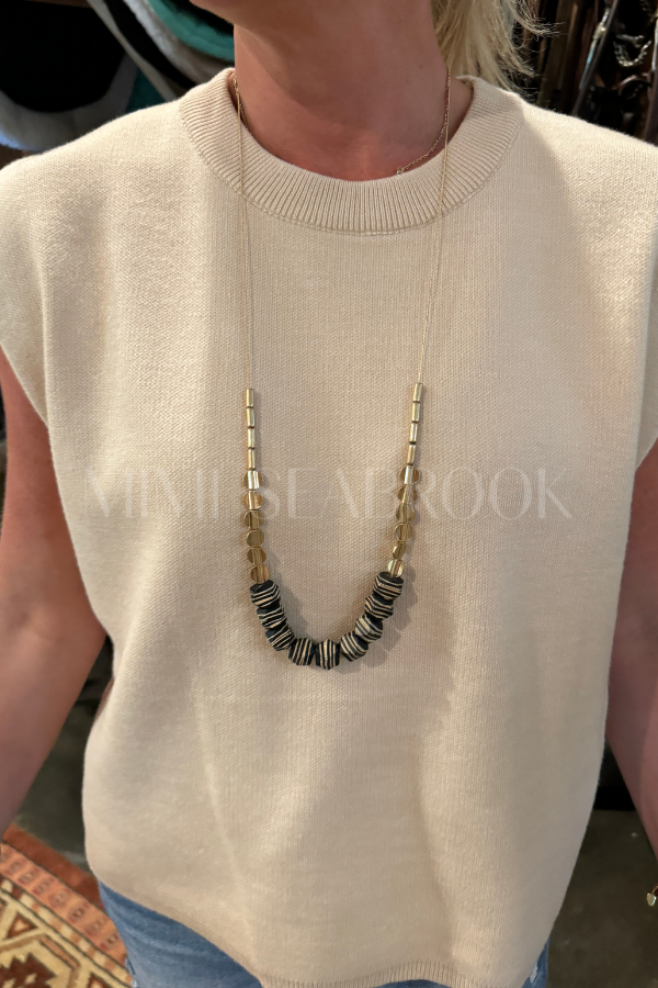 Jackson necklace, black