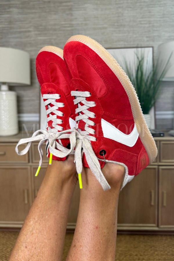 Jasmine Sneaker, red suede
