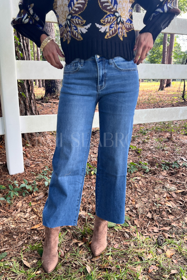 Jayda jeans, medium denim