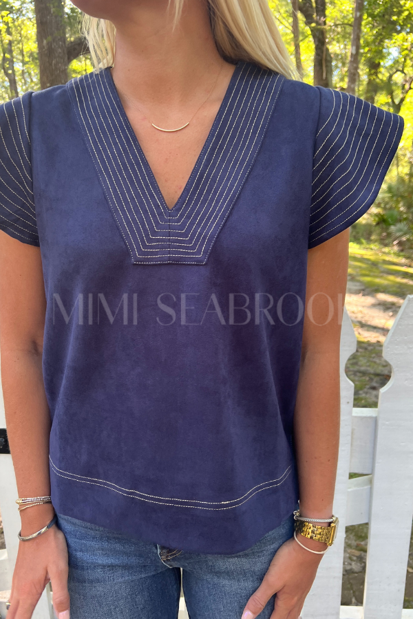 Karina top, navy