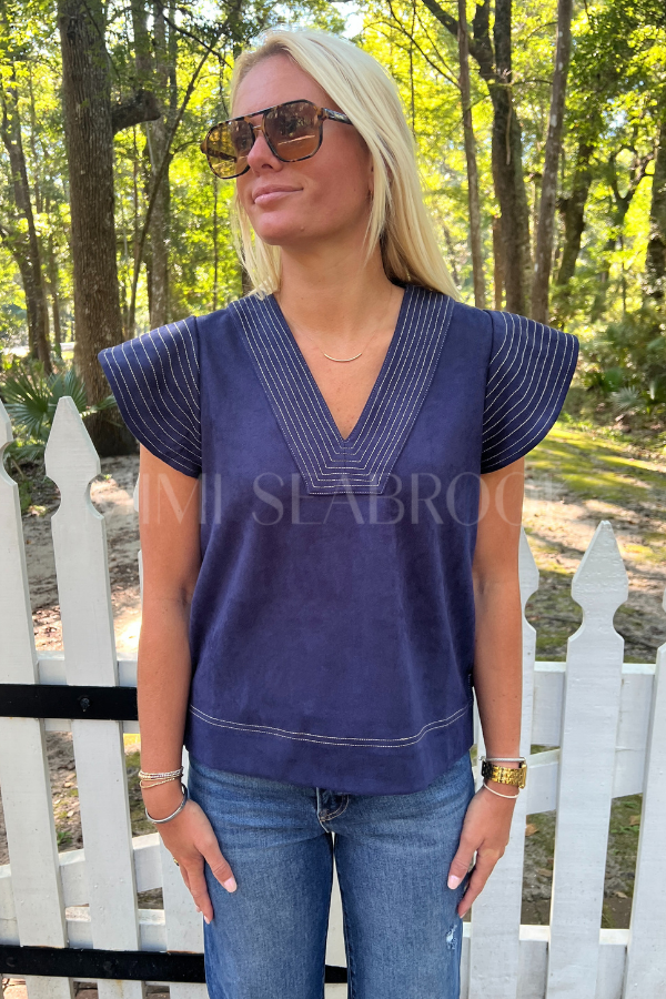 Karina top, navy