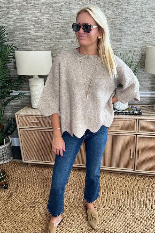 Keily sweater, taupe