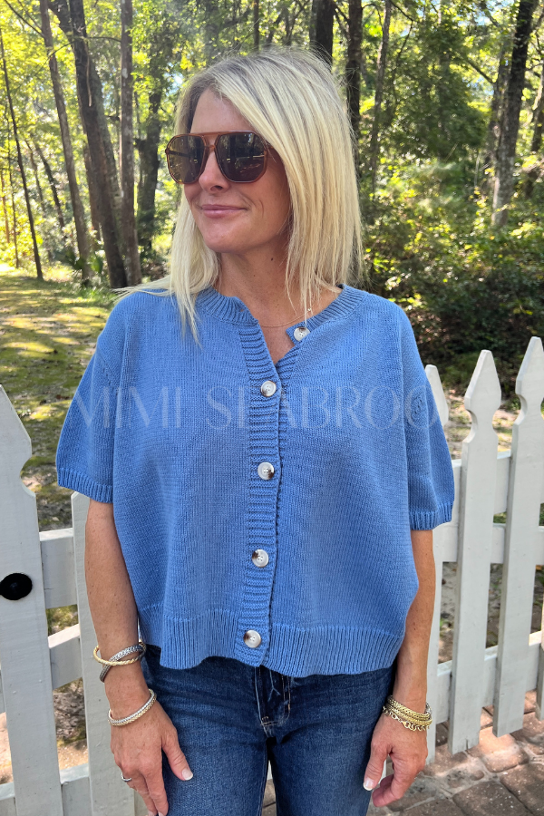 Kensley sweater, dusty blue