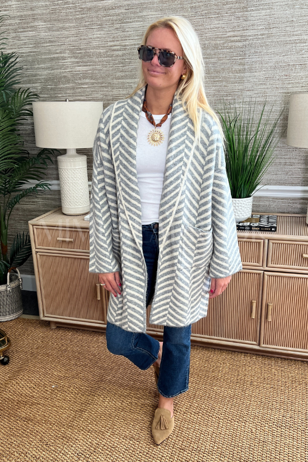 Kerry Cardigan Sweater, heather grey