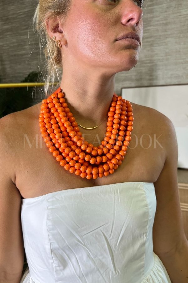 Lovell necklace, orange