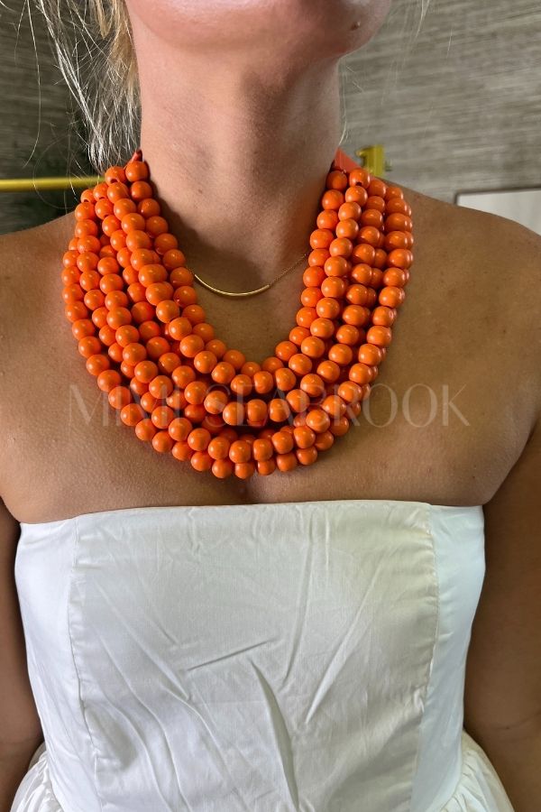 Lovell necklace, orange