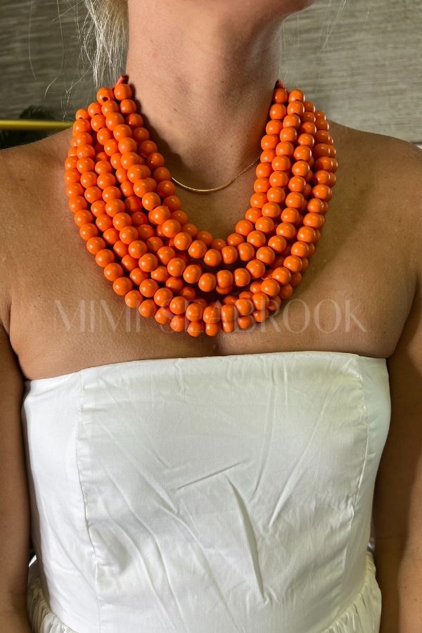Lovell necklace, orange