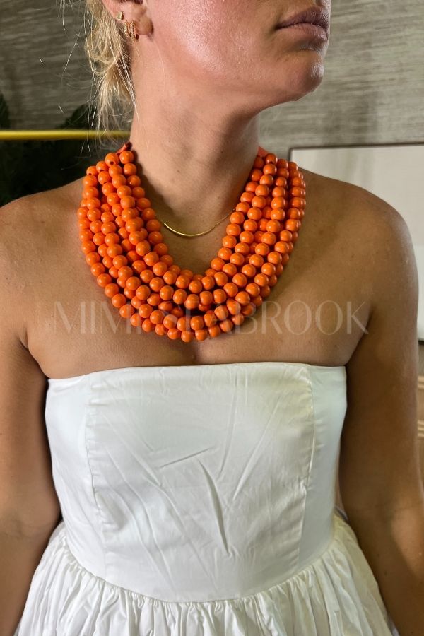 Lovell necklace, orange