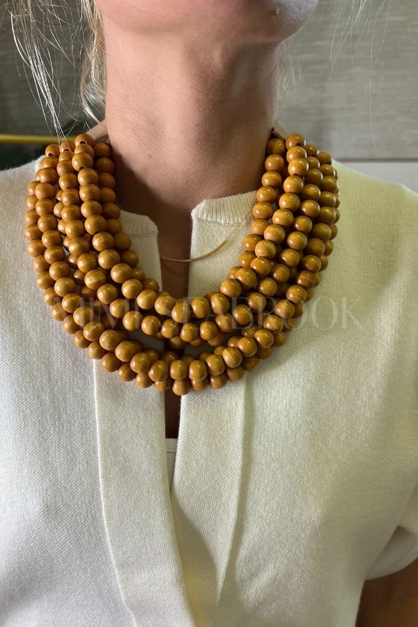 Lovell necklace, light brown