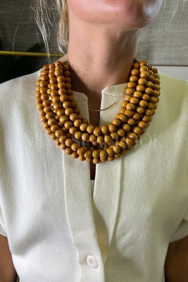 Lovell necklace, light brown