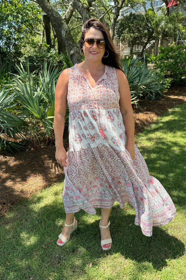 Madison dress pink peach