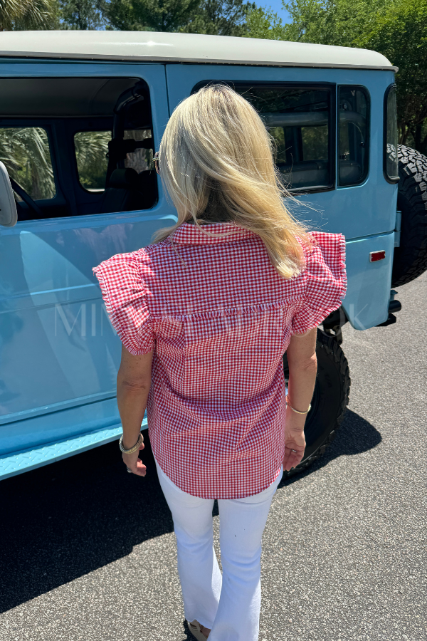 Margot top, red