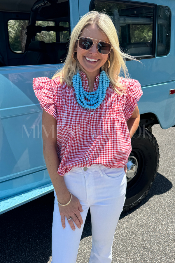 Margot top, red