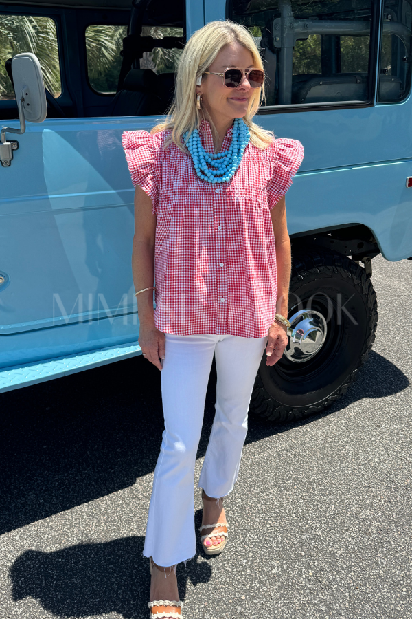 Margot top, red