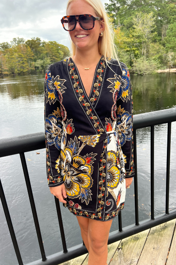 Wrap around short dress on sale