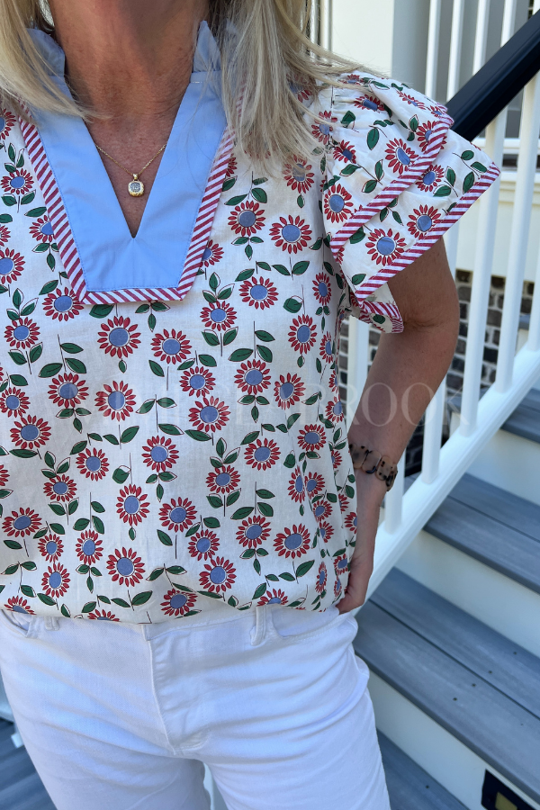 McKellen top, red