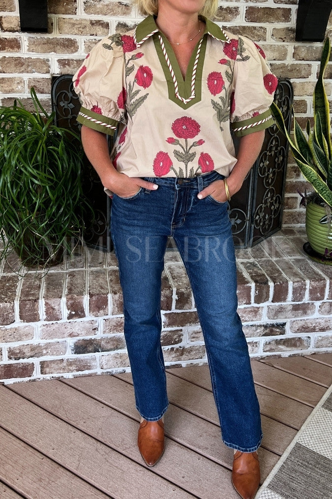 Meilani top, ecru