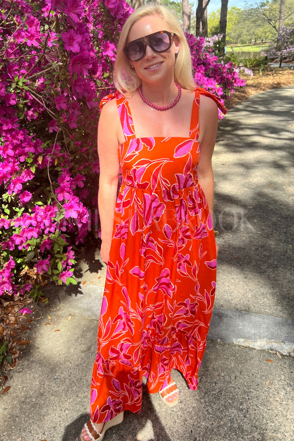 Morgan dress, orange