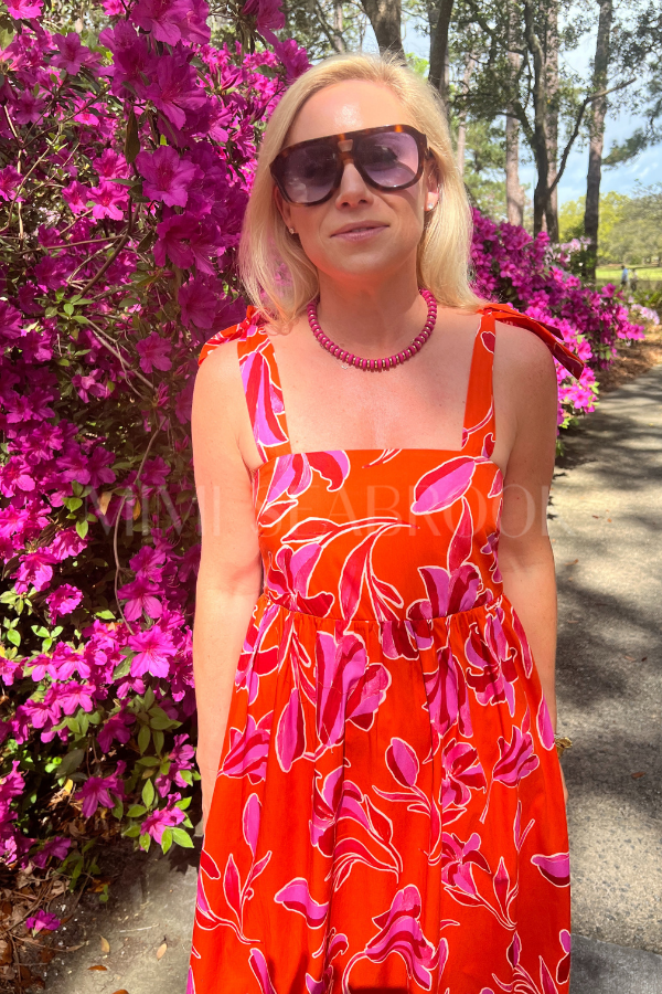 Morgan dress, orange